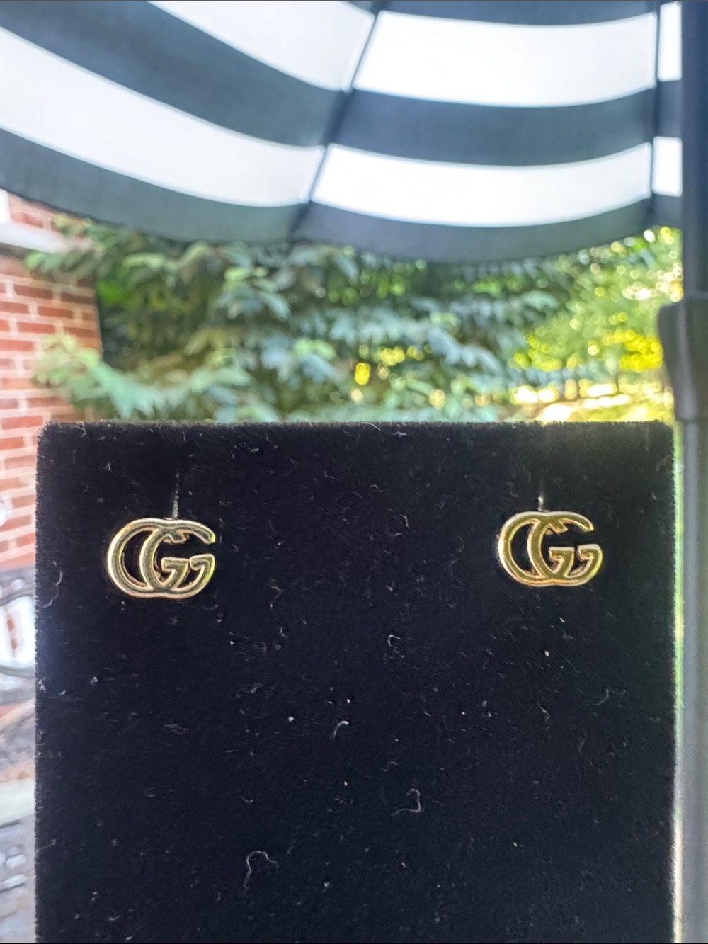 Earrings stud mini Gold tone